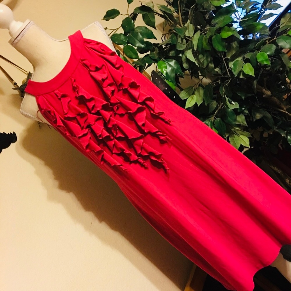 Tiana B hot pink tunic top dress NWT XL
